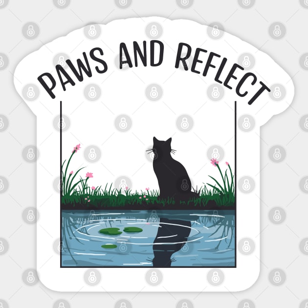 Paws and Reflect Sticker by enrynz